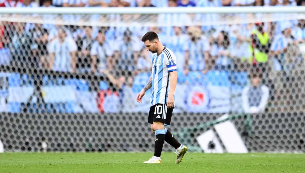 Pemain Argentina, Lionel Messi, batal main lawan Timnas Indonesia dalam pertandingan uji coba, netizen Indonesia lantas membuat rayuan mematikan. (Foto: REUTERS/Annegret Hilse)