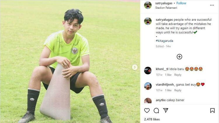 Lugas Satrya Pratama, pemain asal Sumatera Barat yang lolos seleksi Garuda Select 5.