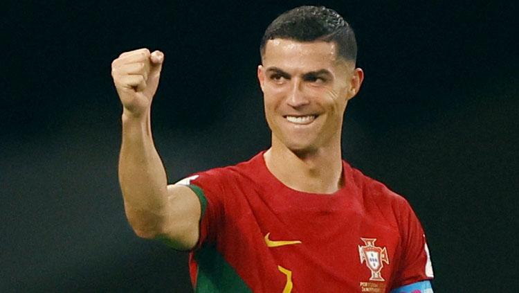 Kapten Timnas Portugal, Cristiano Ronaldo, di Piala Dunia 2022. Foto: REUTERS/Hannah Mckay. - INDOSPORT