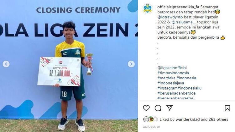 M. Givary Lotra Widyanto, pemain terbaik Piala Jakarta U-15 2022 lolos seleksi Garuda Select 5. - INDOSPORT
