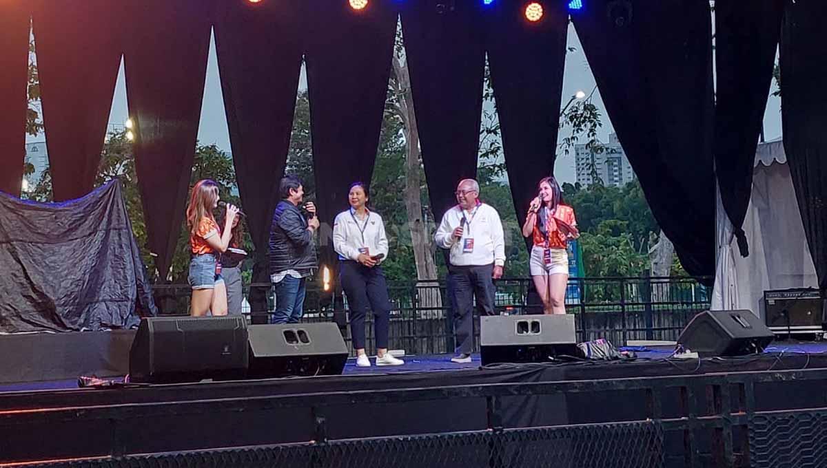 Acara Oranje Inonesia Festival di Lapangan Panahan GBK, Senayan, Jumat (25/11/22).