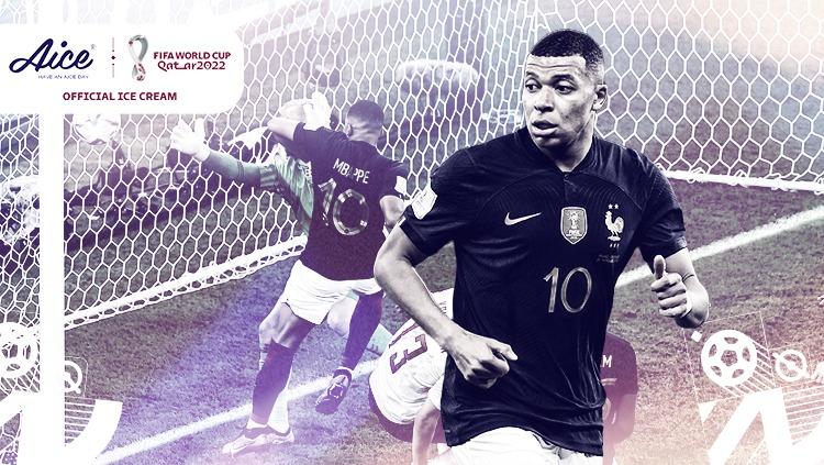 Dua gol Kylian Mbappe bantu Prancis tumbangkan Denmark 2-1 dalam lanjutan penyisihan Grup D Piala Dunia 2022 pada Sabtu (26/11/22) malam WIB di Stadium 974.