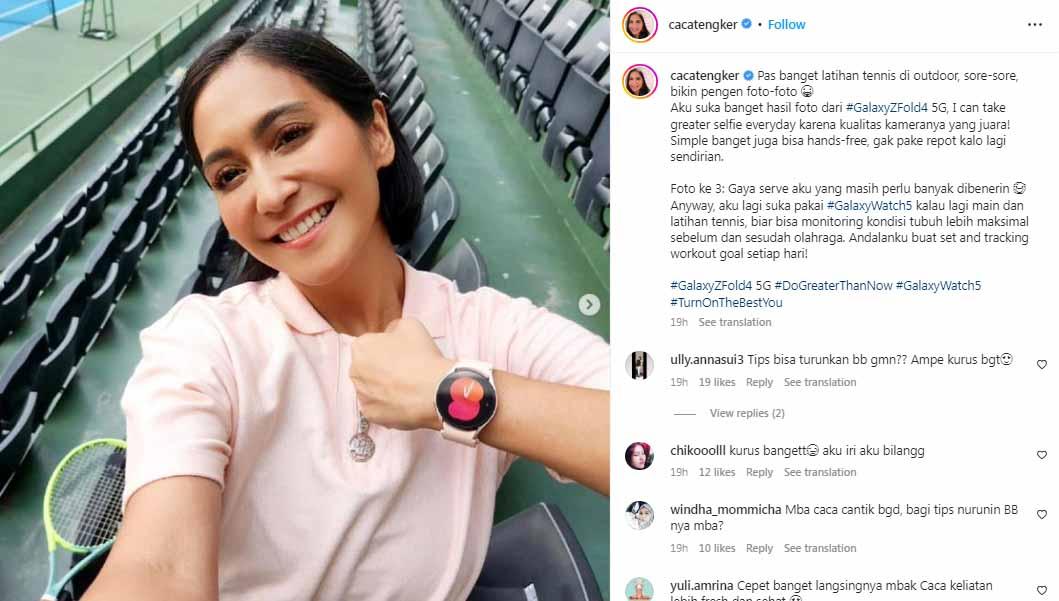 Caca Tengker, adik Nagita Slavina. (Foto: Instagram@cacatengker) - INDOSPORT