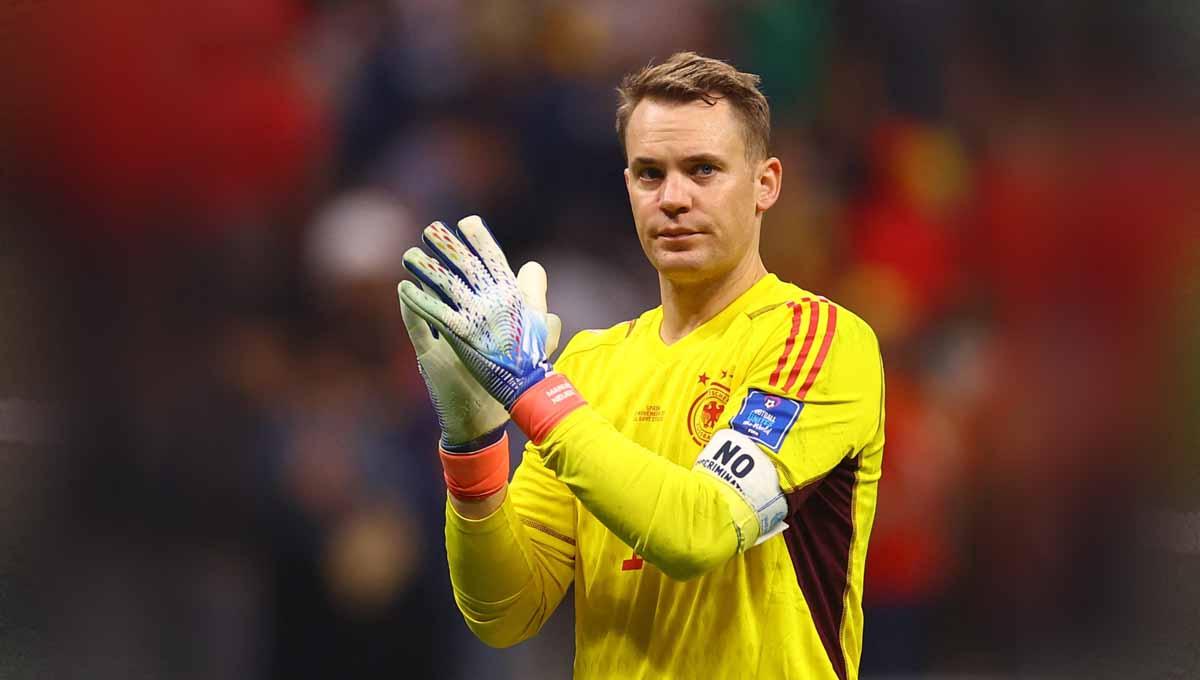 Kiper Jerman Manuel Neuer usai pertandingan di grup E Piala Dunia Qatar 2022.. (Foto: REUTERS/Kai Pfaffenbach)