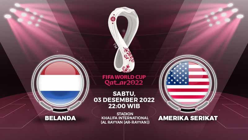 Berikut prediksi Piala Dunia 2022 antara Belanda vs Amerika Serikat yang bakal berhadapan di 16 besar, Sabtu (03/12/22) malam WIB.