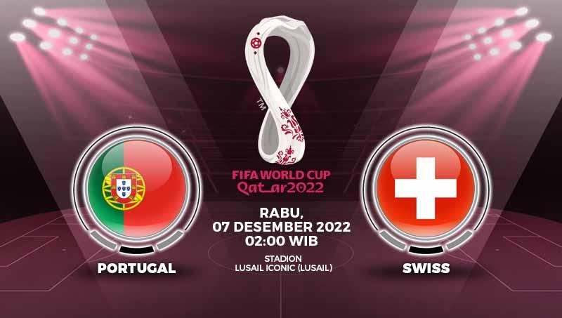 Berikut link live streaming 16 besar Piala Dunia 2022 antara Portugal vs Swiss, Rabu (07/12/22) pukul 02.00 dini hari WIB.