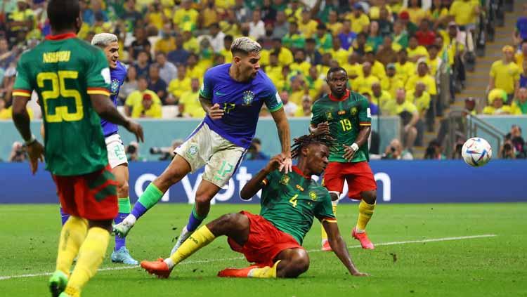 Klub Liga Spanyol (La Liga), Real Madrid, ingin menikung bintang Brasil yang diincar oleh Juventus dan Chelsea, Bruno Guimaraes, pada bursa transfer musim panas. (Foto: REUTERS/Paul Childs)