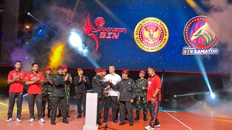 Peresmian Tim Voli Putri Jakarta BIN dan Tim Voli Putra Surabaya Samator BIN