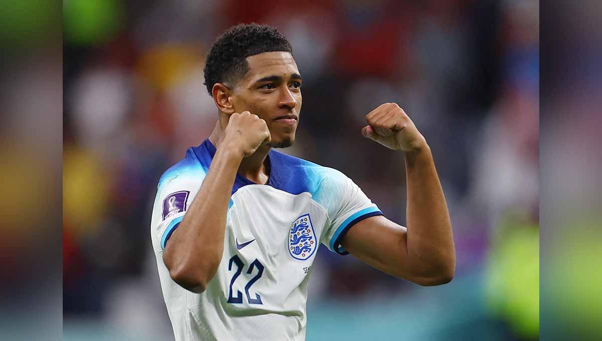 Jude Bellingham saat tampil bersama Timnas Inggris di Piala Dunia 2022. Foto: REUTERS/Molly Darlington.