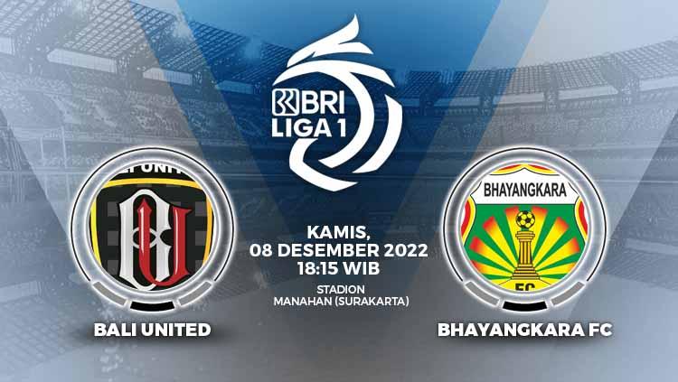 Prediksi pertandingan antara Bali United vs Bhayangkara FC (BRI Liga 1). - INDOSPORT