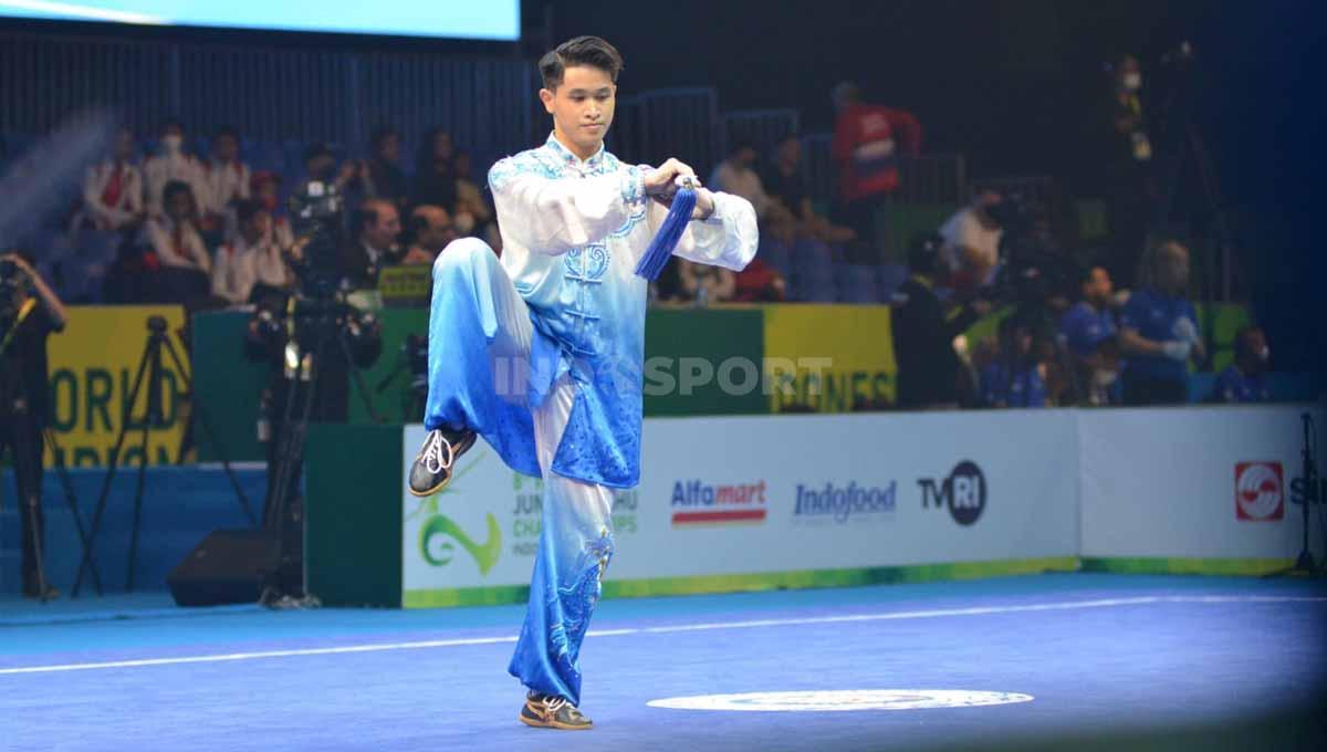 Atlet wushu Indonesia, Rainer Reinaldy Ferdiansyah/teks Pengprov WI DKI Jakarta Copyright: Petrus Manus DaYerimon/INDOSPORT