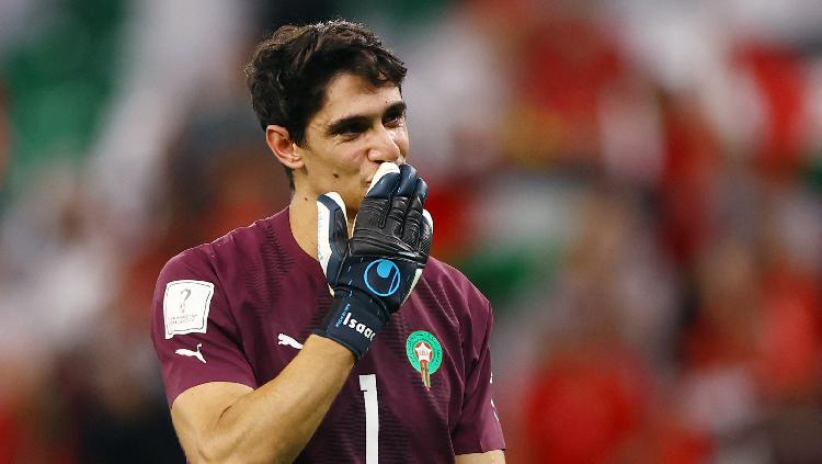 Sukses Maroko melangkah ke semifinal Piala Dunia 2022 bukan sekedar keberuntungan belaka karena pertahanan mereka setebal tembok baja. REUTERS-Matthew Childs - INDOSPORT
