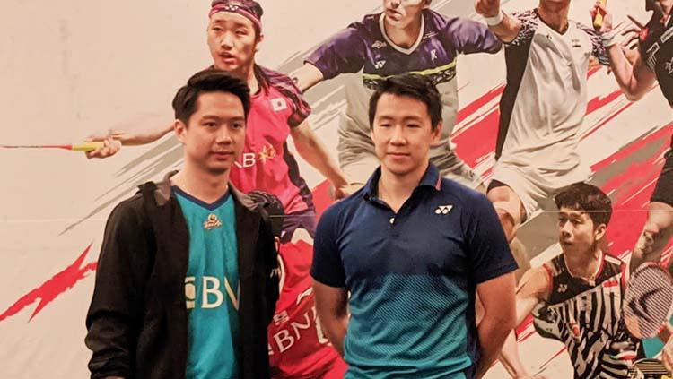 Pemain bulutangkis ganda putra Indonesia, Marcus Gideon, untuk para rival di Guwahati Masters 2023. - INDOSPORT