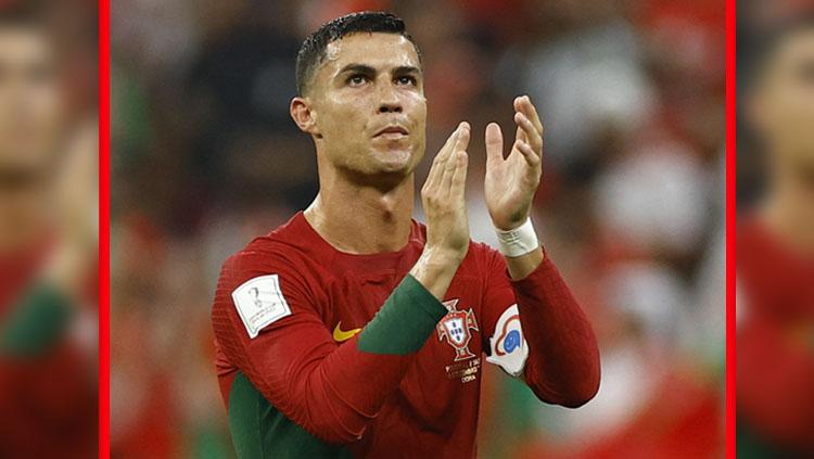 Pemain megabintang sekaligus kapten Timnas Portugal, Cristiano Ronaldo usai pertandingan melawan Swiss di babak 16 besar Piala Dunia 2022 (Foto: REUTERS/John Sibley). - INDOSPORT