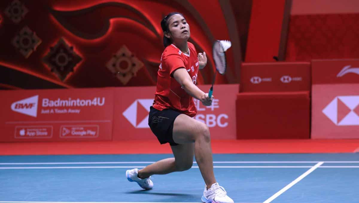 Tunggal putri Indonesia, Gregoria Mariska Tunjung, mengungkapkan biang kerok kekalahannya usai dibantai An Se-young di BWF World Tour Finals 2022. (Foto: PBSI) - INDOSPORT