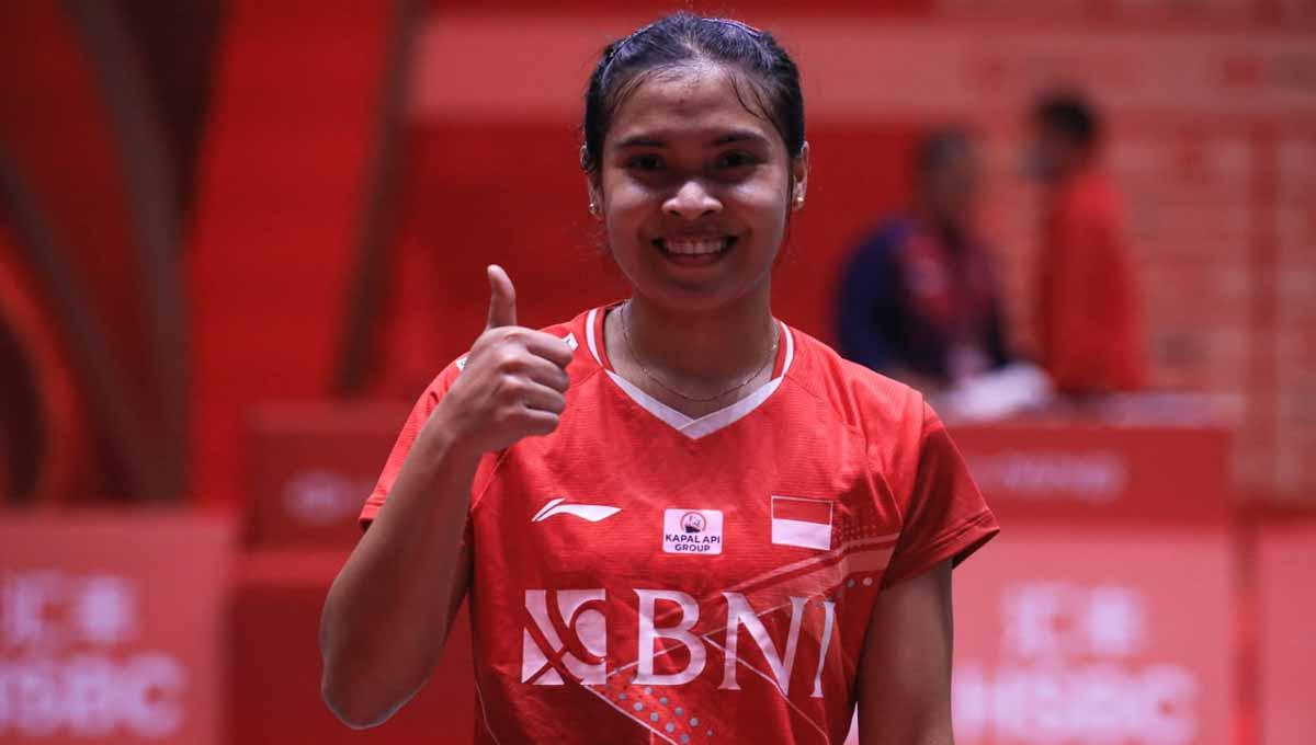 Hampir seluruh wakil Indonesia posisinya melejit dalam prediksi ranking BWF usai World Tour Finals 2022, termasuk Gregoria Mariska dan Apriyani/Fadia.(Foto: PBSI) - INDOSPORT