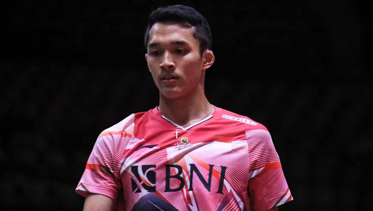 Hasil pertandingan Malaysia Open 2023, antara Jonatan Christie vs Wang Tzu Wei berakhir dengan skor 21-19, 21-13 untuk kemenangan wakil Indonesia. (Foto: PBSI)