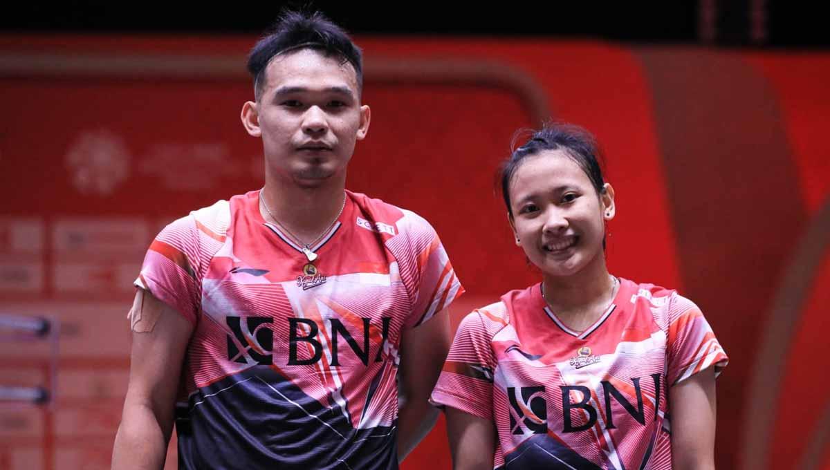 Rinov Rivaldy/Pitha Haningtyas Mentari membuat masa depan ganda campuran Indonesia makin cerah usai sukses mencetak sejarah di ranking BWF. (Foto: PBSI) - INDOSPORT