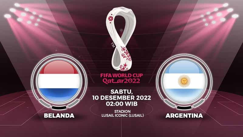 Prediksi pertandingan babak perempatfinal Piala Dunia 2022 antara Belanda vs Argentina, Sabtu (10/12/22) dini hari WIB.