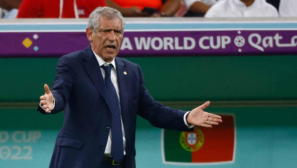 Pelatih Portugal Fernando Santos saat di Piala Dunia Qatar 2022. (Foto: REUTERS/Suhaib Salem)