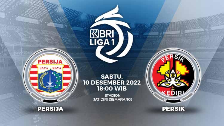 Prediksi pertandingan antara Persija Jakarta vs Persik Kediri (BRI Liga 1). - INDOSPORT