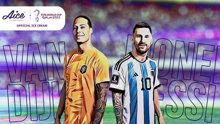 Virgil van Dijk meminta rekan setimnya waspadai Argentina dan Lionel Messi di laga Piala Dunia 2022. - INDOSPORT