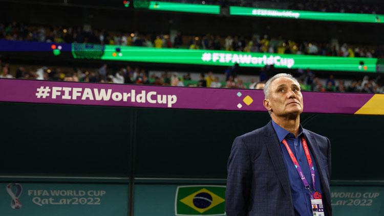 Pelatih Timnas Brasil, Tite mengundurkan diri usai dikalahkan Kroasia dalam pertandingan babak perempatfinal Piala Dunia 2022 (Foto: REUTERS/Hannah Mckay).