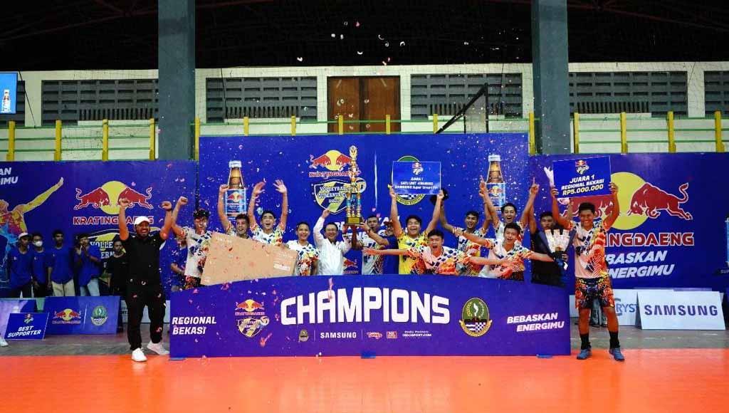 New Antartika sukses menjuarai turnamen bola voli Kratingdaeng Volleyball Gubernur Cup 2022 seri Bekasi.
