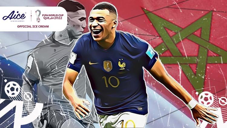 Prancis vs Maroko di Semifinal Piala Dunia 2022