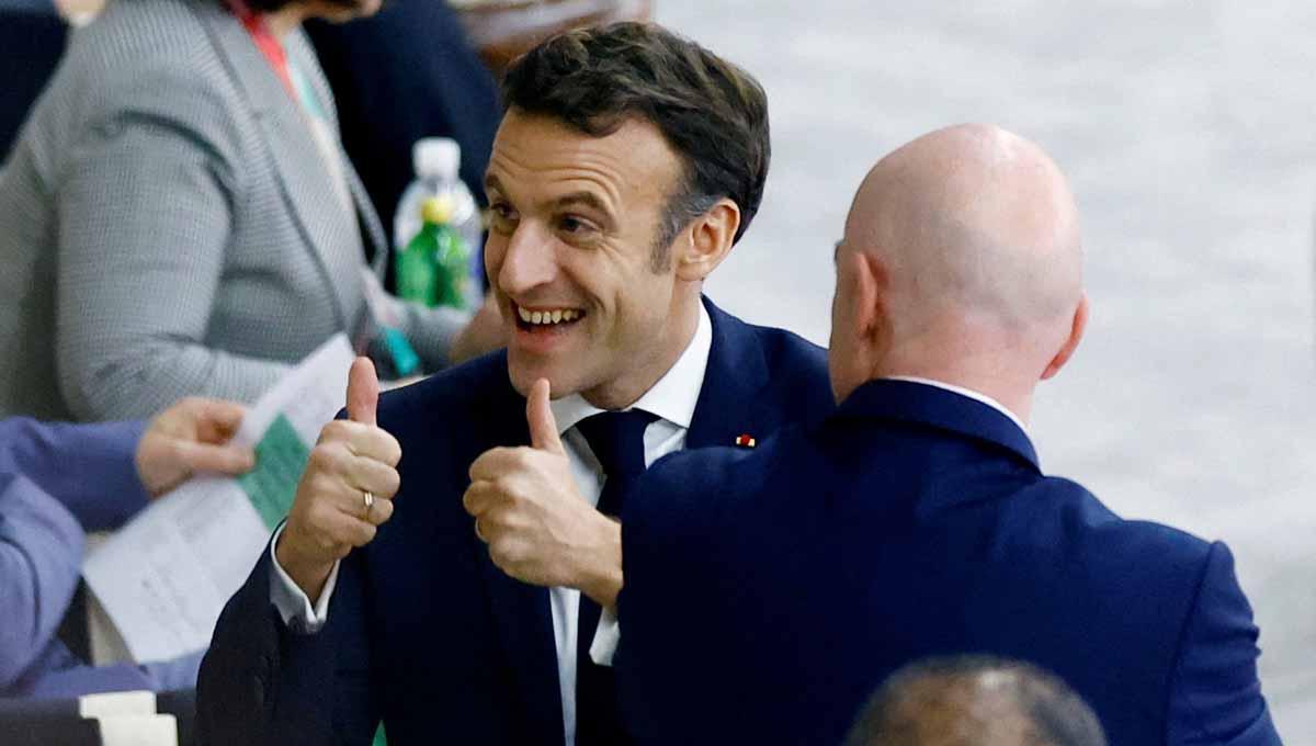 Presiden Prancis, Emmanuel Macron. - INDOSPORT