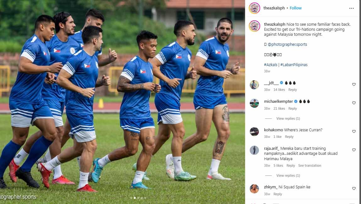 Timnas Filipina. (Foto: Instagram@theazkalsph)