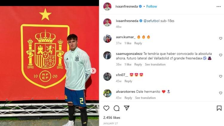 Real Madrid dan Arsenal ikut perburan, klub Liga Spanyol (LaLiga), Barcelona, pilih mundur kejar Ivan Fresneda di bursa transfer musim panas 2023.