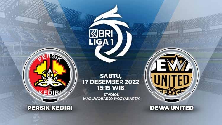 Prediksi pertandingan antara Persik Kediri vs Dewa United (BRI Liga 1). - INDOSPORT