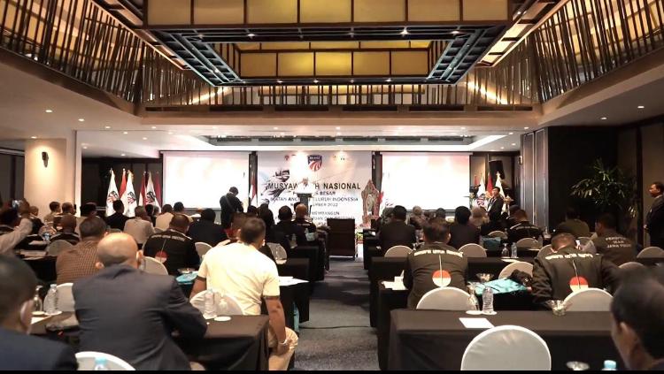 Suasana Musyawarah Nasional (Munas) Pengurus Besar (PB) Ikatan Anggar Seluruh Indonesia (IKASI) pada 3 Desember lalu di Bali.