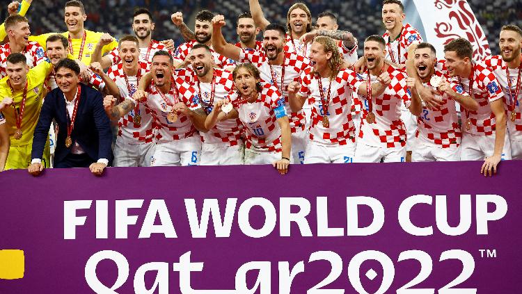 Kroasia kembali membubuhkan namanya dalam daftar peringkat ketiga di sepanjang sejarah Piala Dunia, di mana Jerman juga menorehkan catatan apik. REUTERS/Peter Cziborra - INDOSPORT