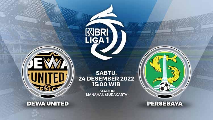 Prediksi pertandingan antara Dewa United vs Persebaya Surabaya (BRI Liga 1).