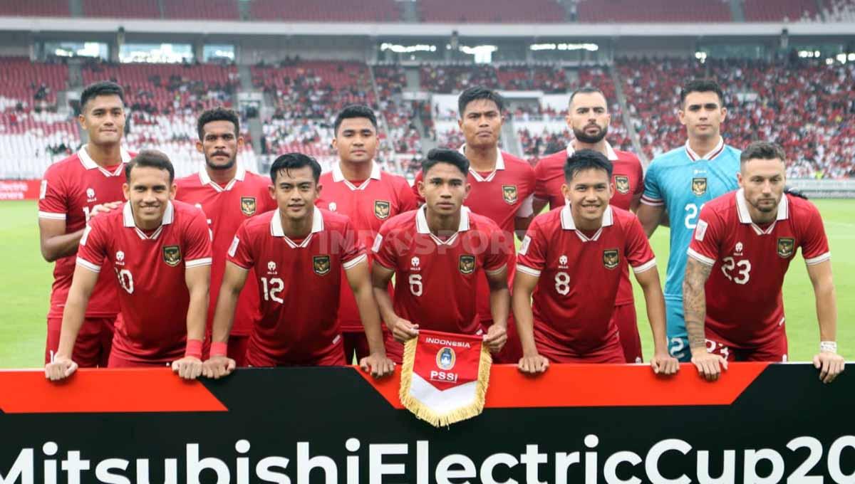 Pertandingan antara Timnas Indonesia vs Kamboja pada laga Piala AFF 2022 di Stadion Gelora Bung Karno, Jumat (23/12/22). - INDOSPORT