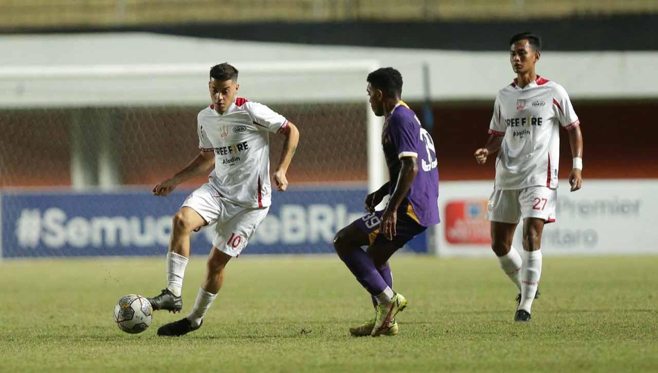 Pertandingan antara Persik Kediri vs Persis Solo pada laga BRI Liga 1 di Stadion Maguwoharjo, Yogyakarta, Sabtu (24/12/22). (Foto: Persis Solo)
