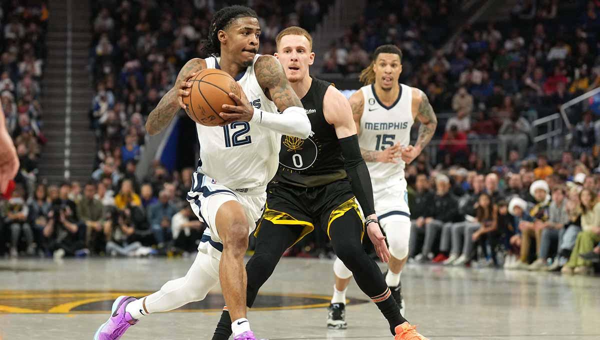Pertandingan NBA antara Golden State Warriors vs Memphis Grizzlies. (Foto: REUTERS/Darren Yamashita)