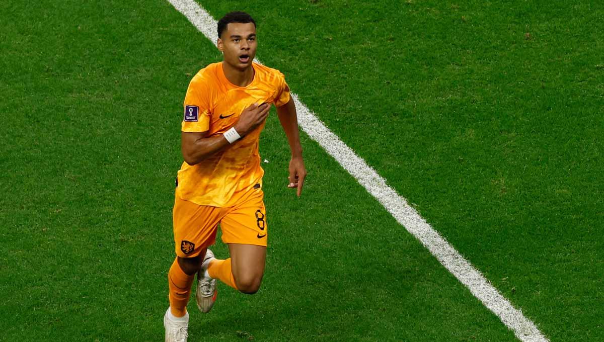 Nasib sial dialami oleh penyerang Liverpool, Cody Gakpo, kala membela Timnas Belanda dalam laga UEFA Nations League melawan Kroasia. Foto: REUTERS/Albert Gea.