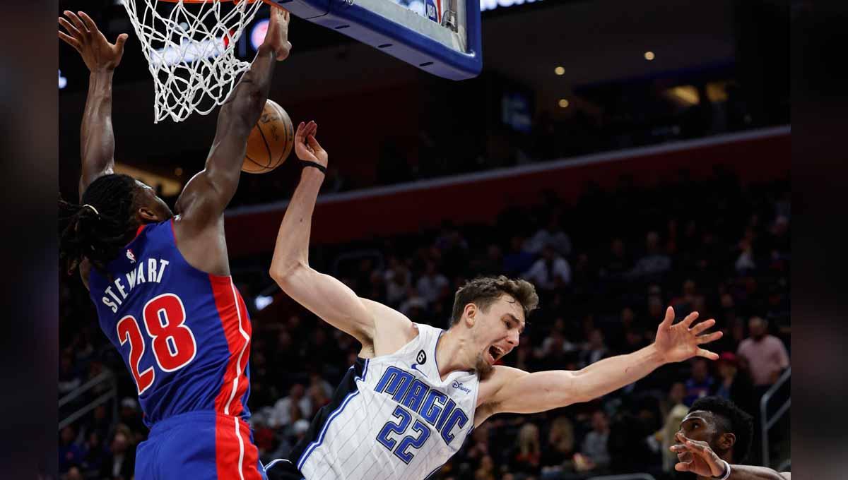Pertandingan NBA antara Detroit Pistons vs Orlando Magic. (Foto: REUTERS/Rick Osentoski)