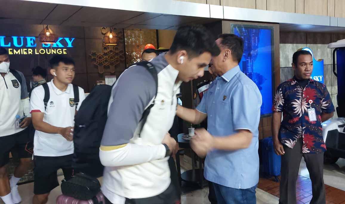 Ketua Umum PSSI, Mochammad Iriawan saat melepas Timnas Indonesia ke Filipina untuk laga terakhir fase grup A Piala AFF 2022.