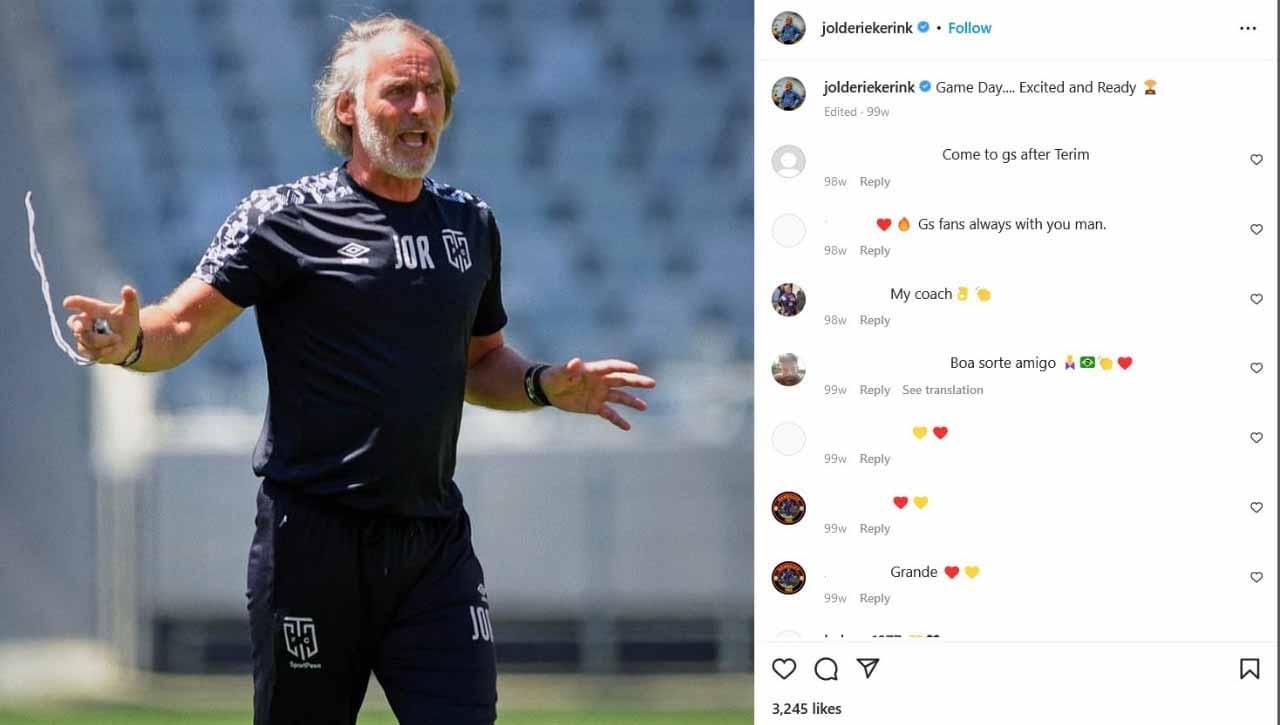 Liga 1 dirumorkan akan segera kedatangan satu lagi pelatih asal Eropa, Jan Olde Riekerink, setelah namanya dikaitkan dengan Dewa United. (Foto: Instagram@jolderiekerink)