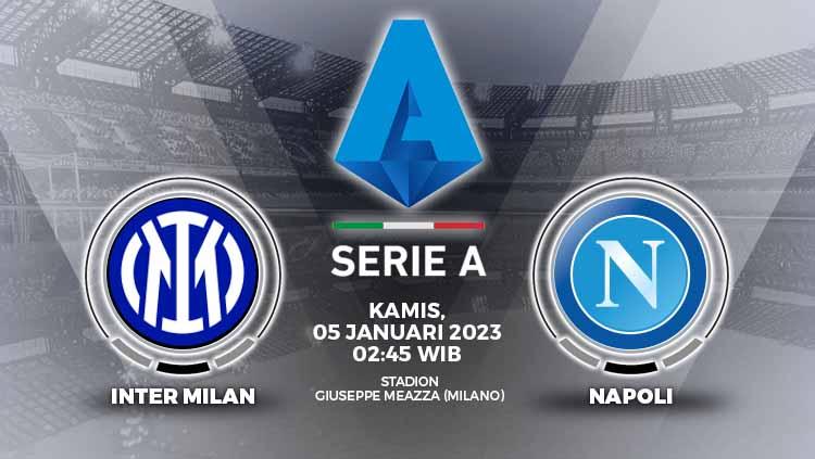 Prediksi pertandingan antara Inter Milan vs Napoli (Liga Italia).
