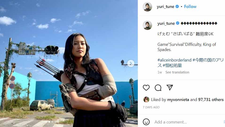 Yuri Tsunematsu, artis cantik Jepang memiliki perjuangan ekstrem bak atlet demi perannya sebagai pemanah seksi di web series hits, Alice in Borderland 2.