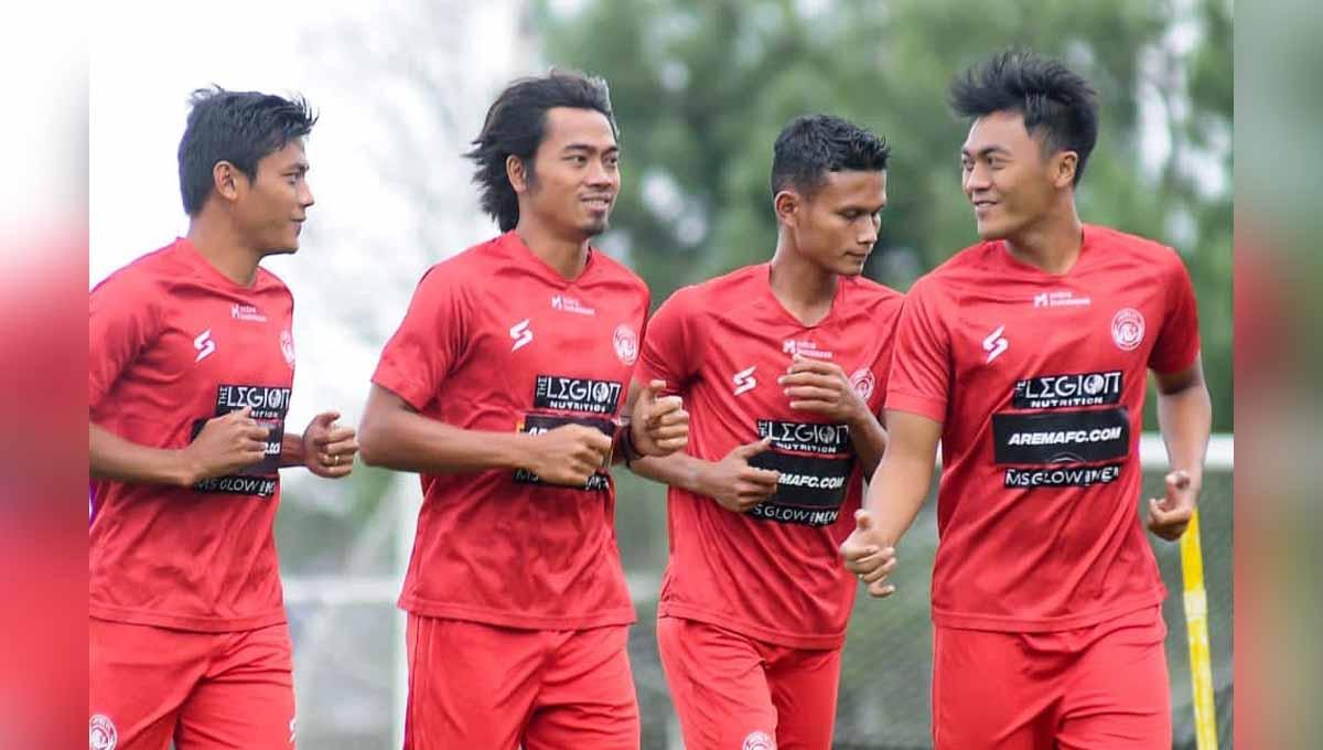 Skuat Arema FC tengah berada dalam situasi yang pelik dalam kiprahnya melanjutkan putaran dua Kompetisi Liga 1 Indonesia 2022-2023. (Foto: MO Arema FC) - INDOSPORT