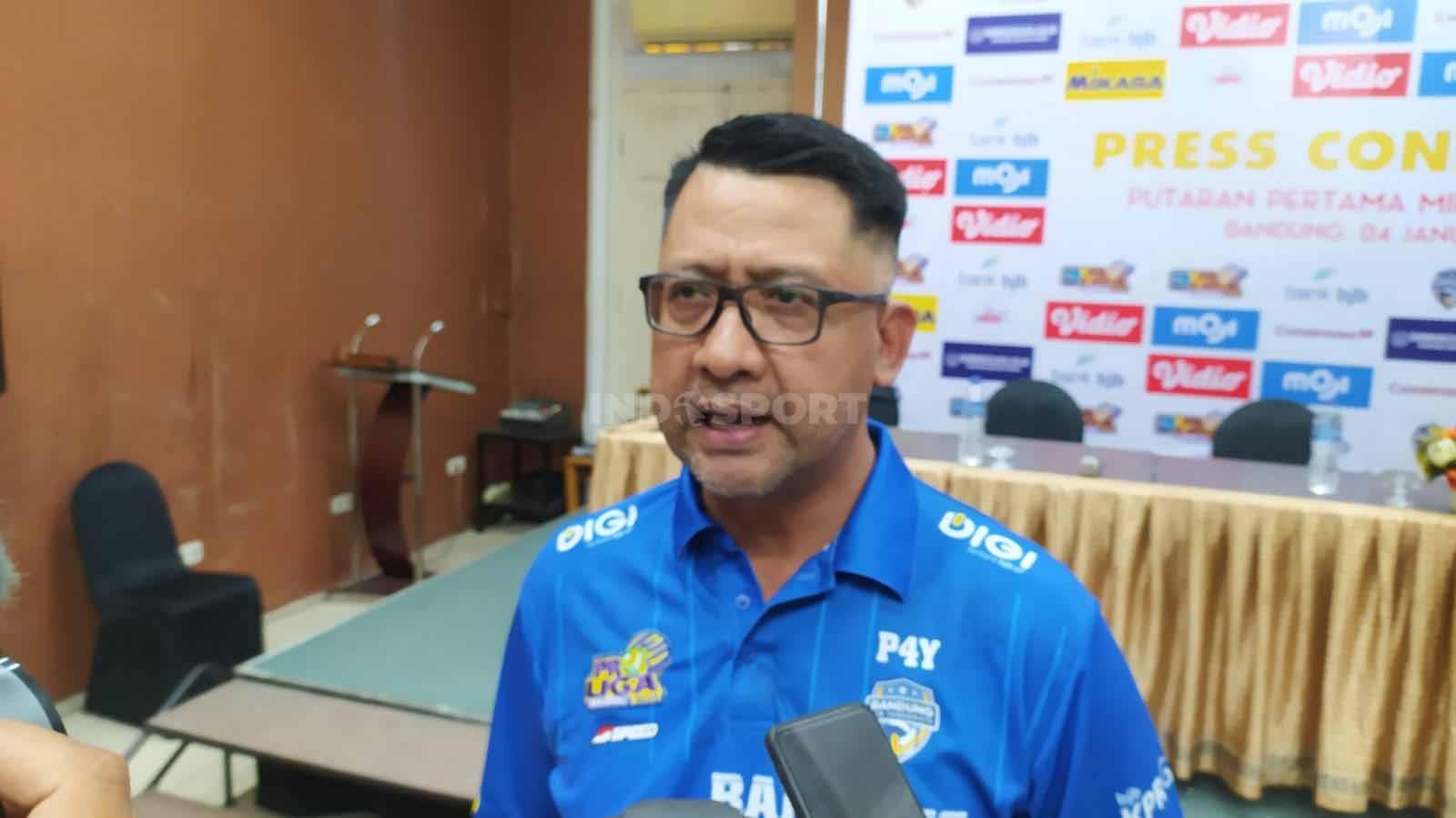 Manajer tim Bandung BJB Tandamata, Ayi Subarna.