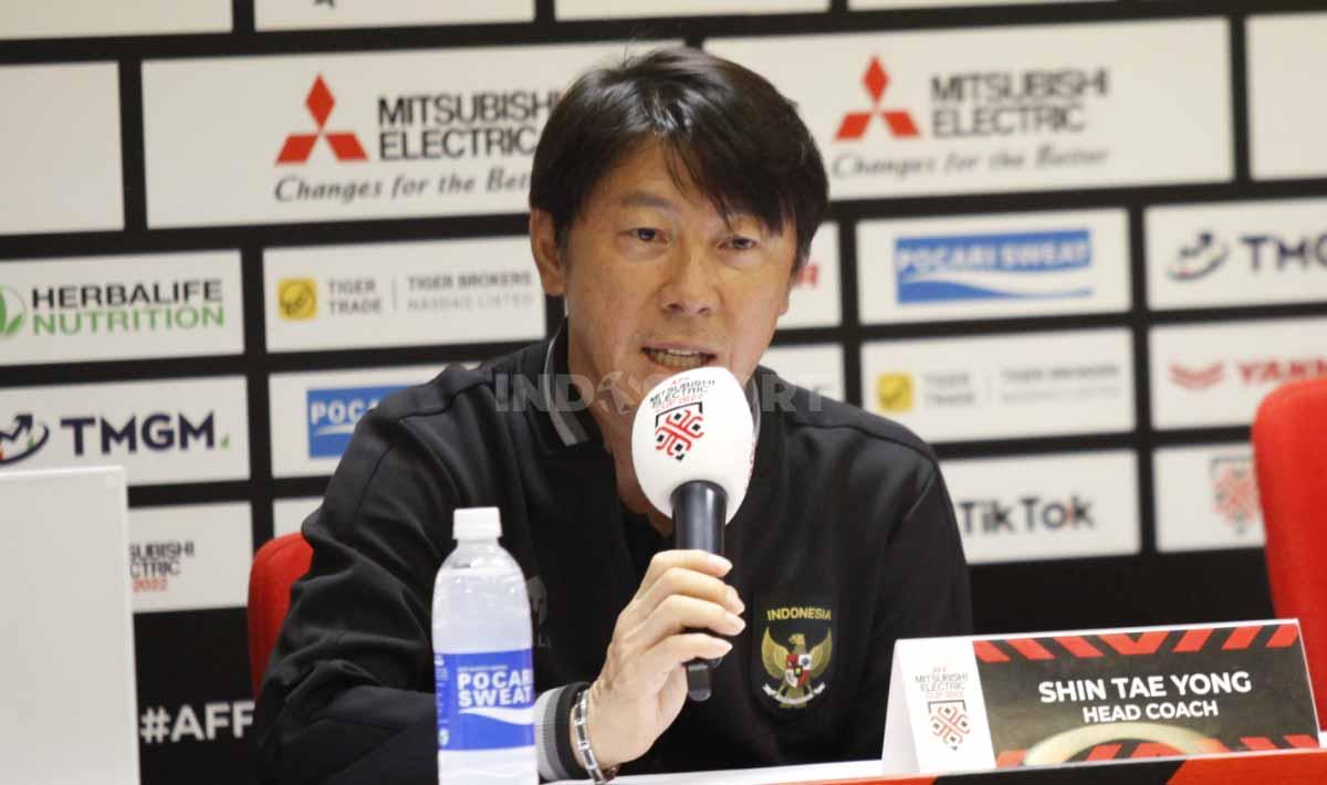 Preematch presconference Timnas Indonesia jelang babak semifinal Piala AFF 2022 melawan Vietnam di Media Center stadion GBK, Kamis (05/01/23).