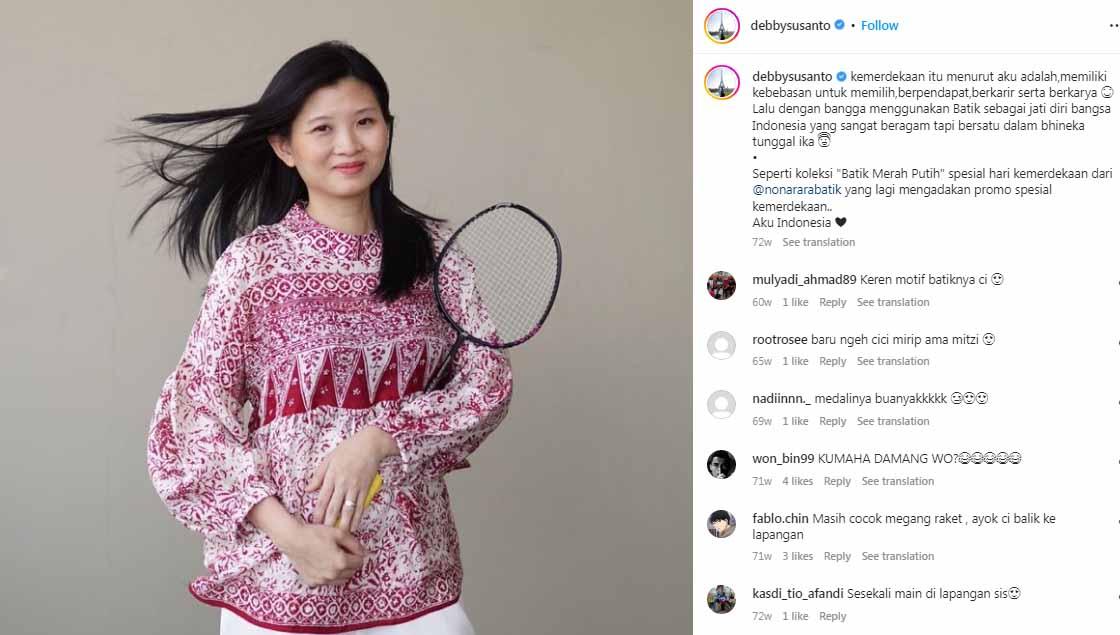Mantan ganda campuran Indonesia, Debby Susanto, latihan bulutangkis bareng Raffi Ahmad dan Nagita Slavina, sudah putuskan banting setir jadi pelatih?