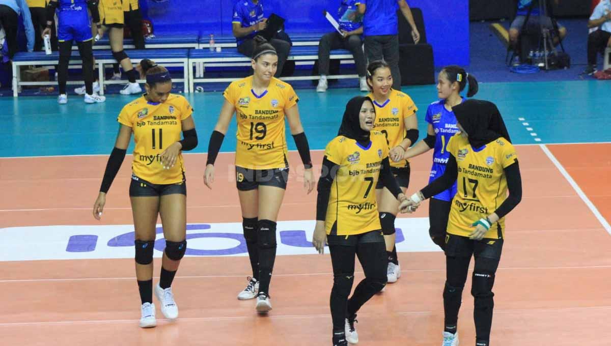 Tim bola voli putri Bandung BJB Tandamata, berada di peringkat kedua seri 4 Proliga 2023 putaran dua usai mengalahkan Gresik Petrokimia Pupuk Indonesia.